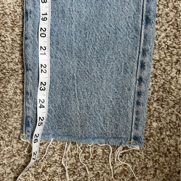 Pacsun High Rise Straight Jeans Medium Wash Distressed Denim Streetwear Size 26 - Picture 6 of 7